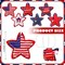 18 Pcs Memorial Day Star Felt Ornaments Patriotic 4th of July Hanging Stars 3.14 Inch White Red Blue Independence Day Tree Decorations for Memorial Veteran Day Party Decor(Stylish Style)